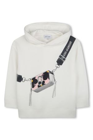 white cotton hoodie MARC JACOBS KIDS | W60436126